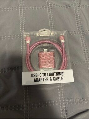 USB-C to Lightning Adapter & Cable - Pink
